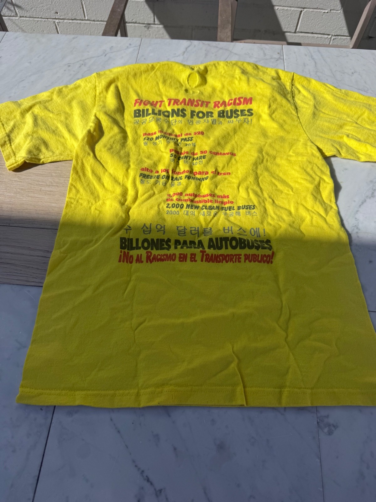 THE RIDERS UNION T-Shirt Anti-Fascist Political Activist Tee size XL gd2