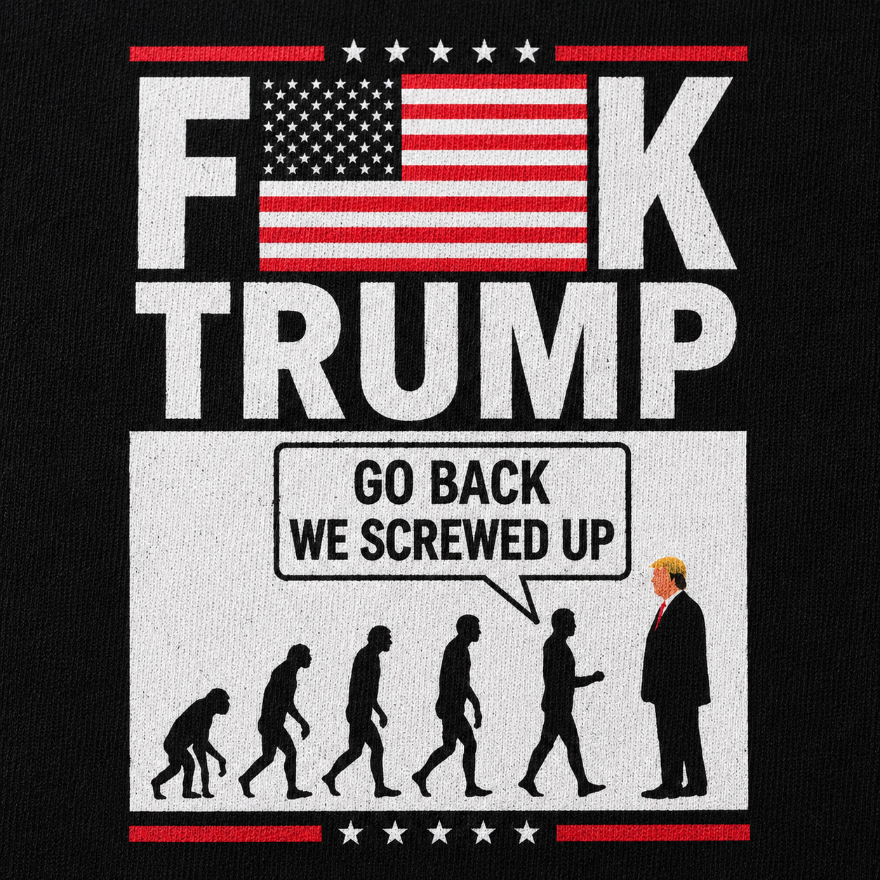 Funny Political Parody Go Back We Screwed Up Graphic T-Shirt