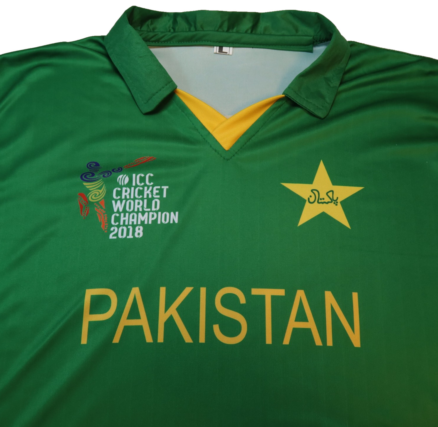 ICC Cricket World Champion Jersey Pakistan Shirt Men’s Size Large Green