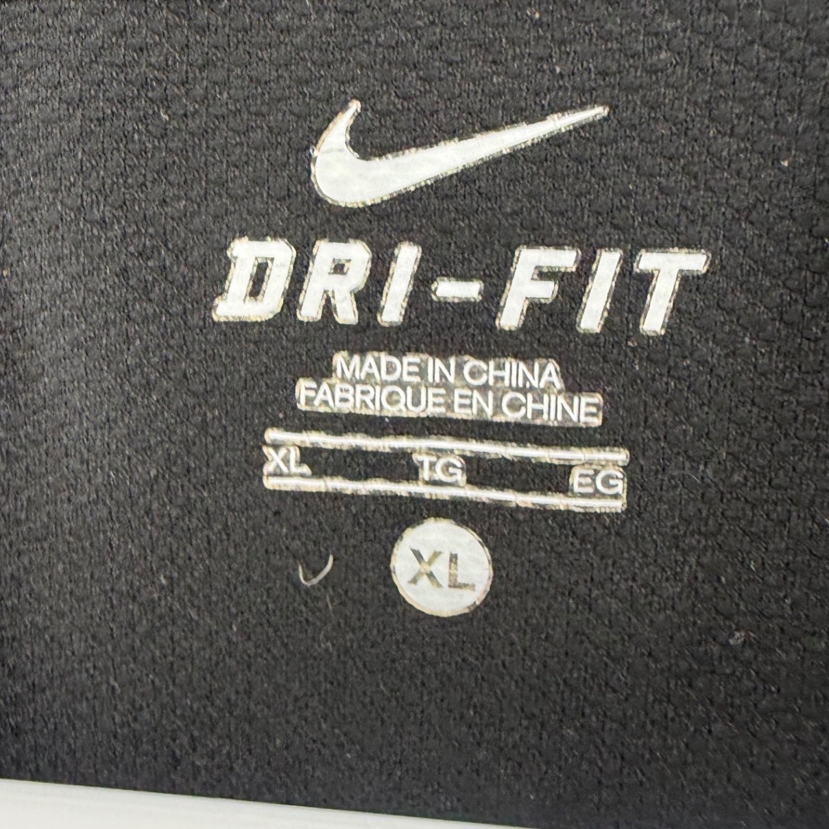 Nike Running Mens XL Dri-FIT Long Sleeve Shirt Black Grey Orange 384283-011
