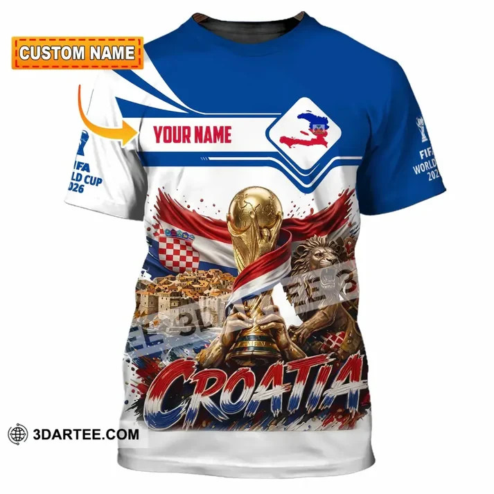 Unisex Shirt – Custom Croatia World Cup 2026 Shirt unisex reprint VK13827