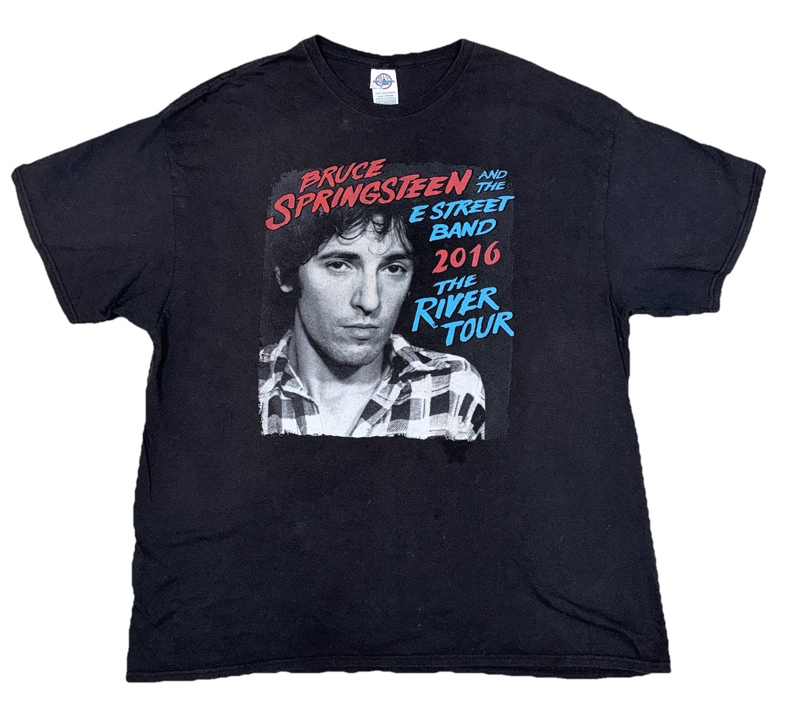 Bruce Springsteen E Street Band River Tour Concert T-Shirt 2XL 2016 Tour Cities