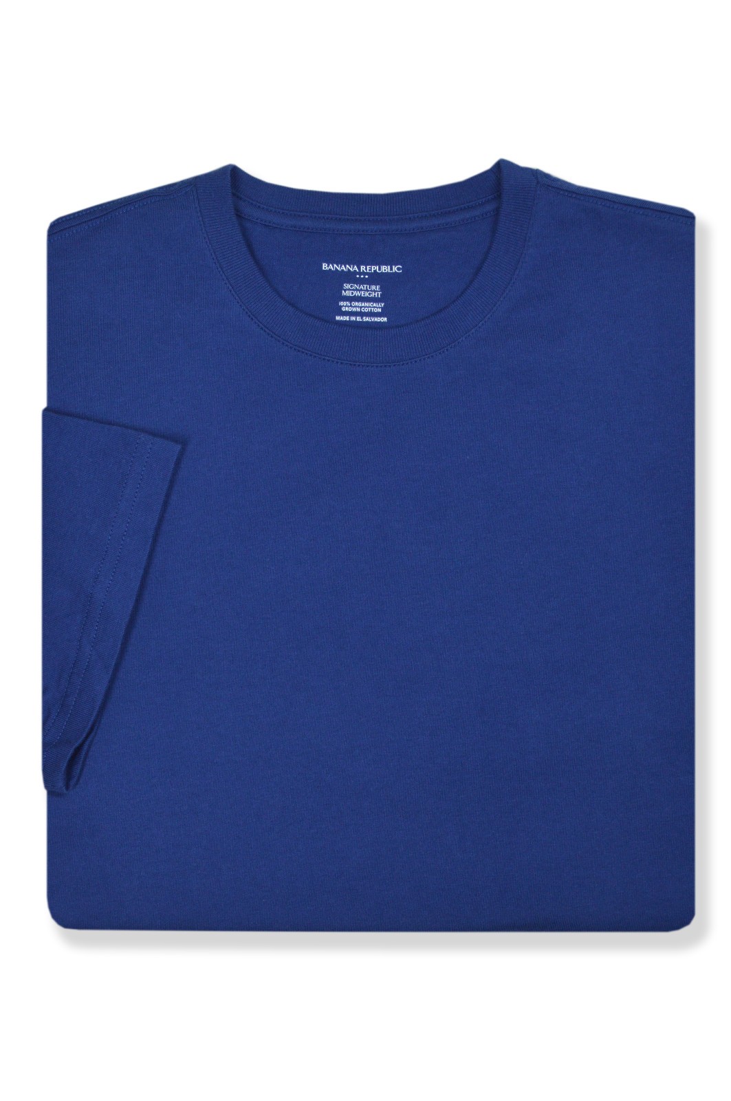 Banana Republic F Mens Blue Midweight Cotton Crewneck Tee Shirt Medium M BR-005