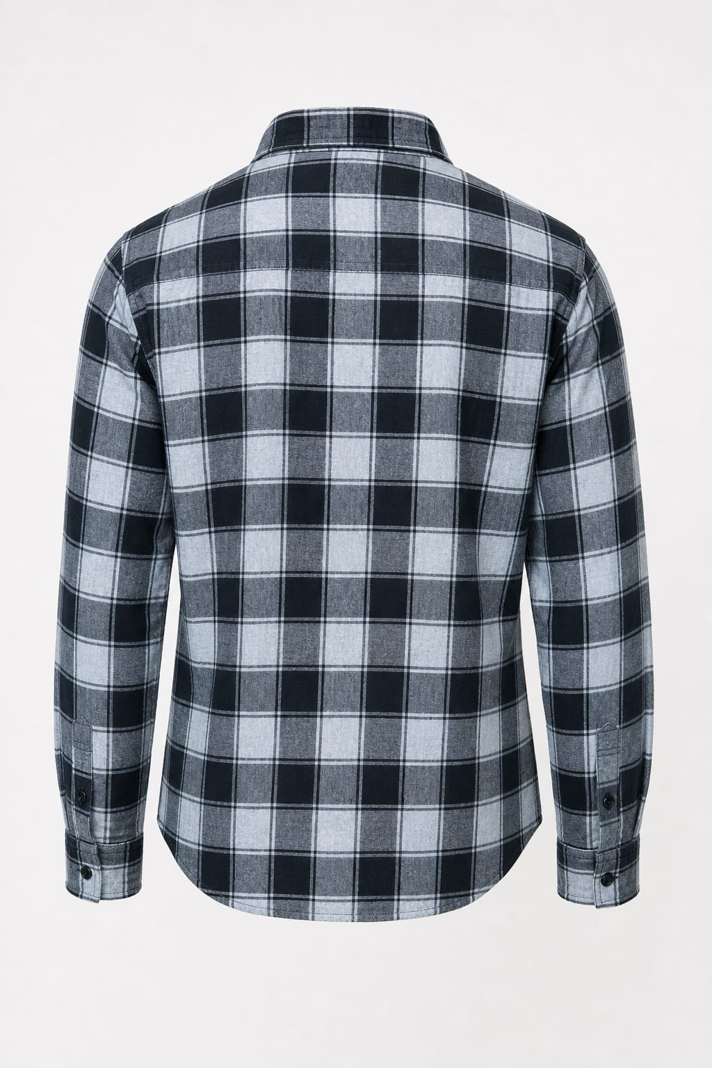 Vintage 1990s Grunge Cotton Plaid Button-Up Shirt Unisex Size Medium