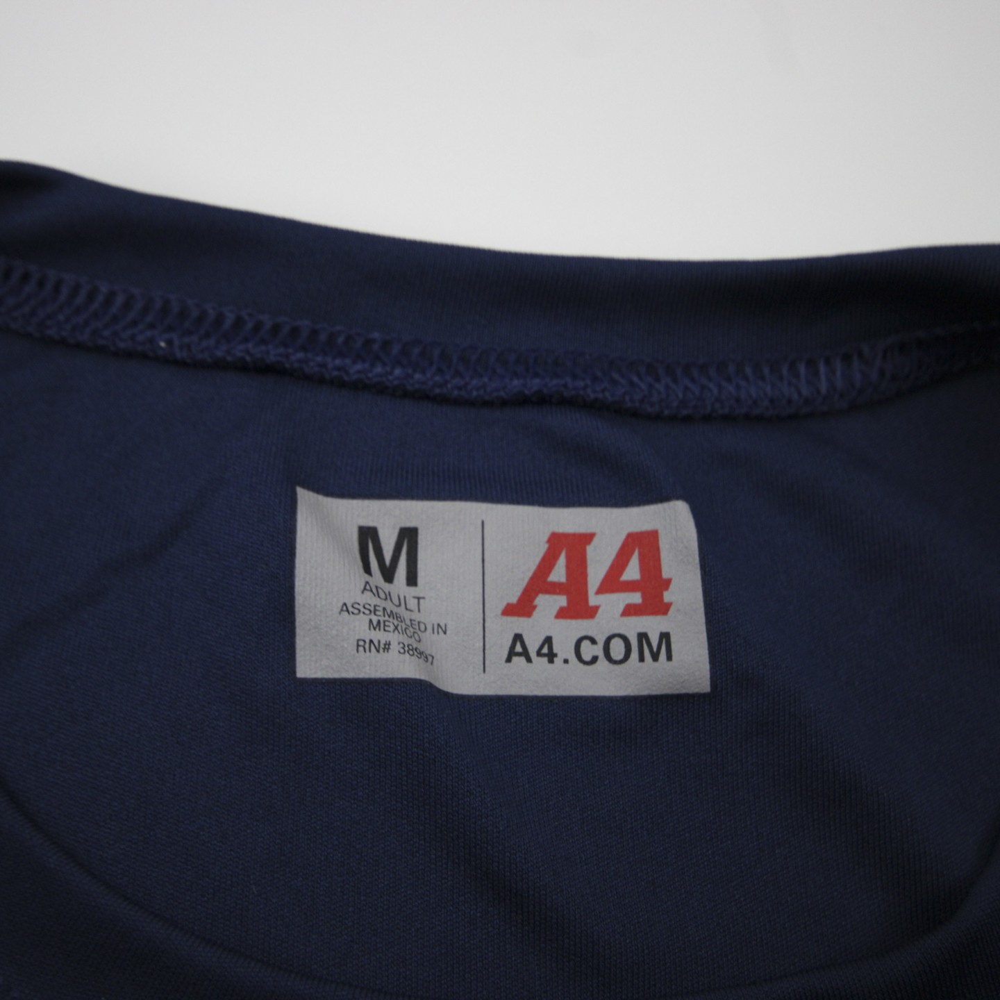 A4 Long Sleeve Shirt Men’s Dark Blue New with Defect M