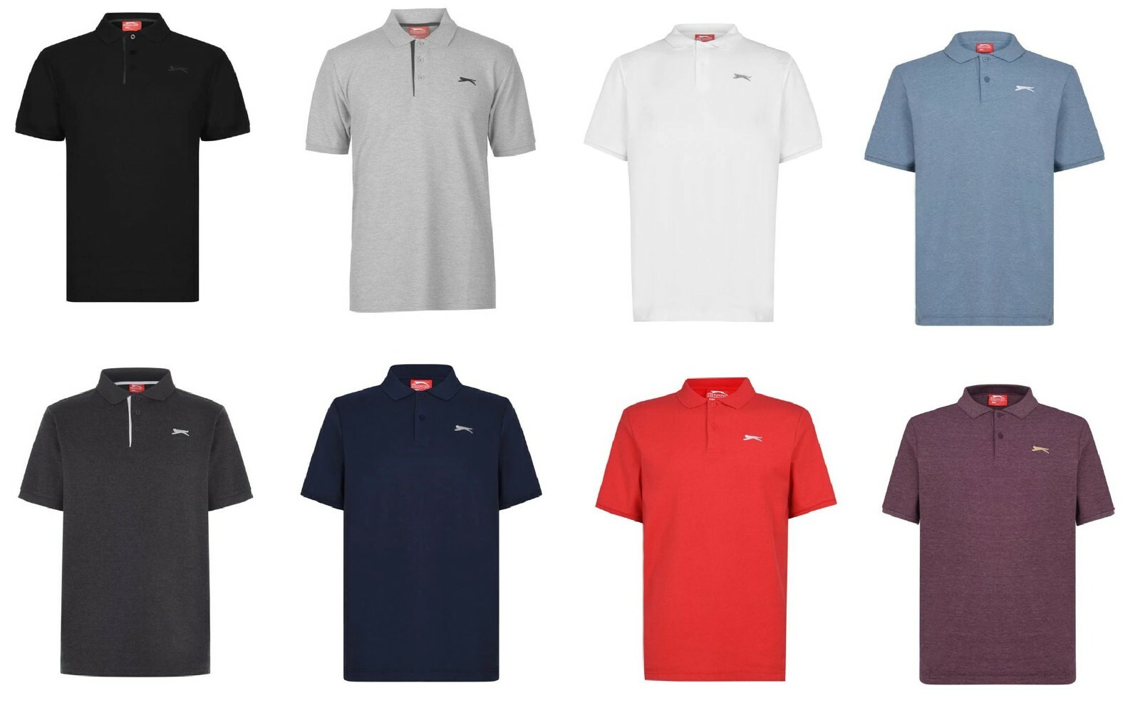 Mens/Boys Slazenger Polo Shirt TShirt Golf Tennis Pique XS S M L XL 2XL 3XL 4XL