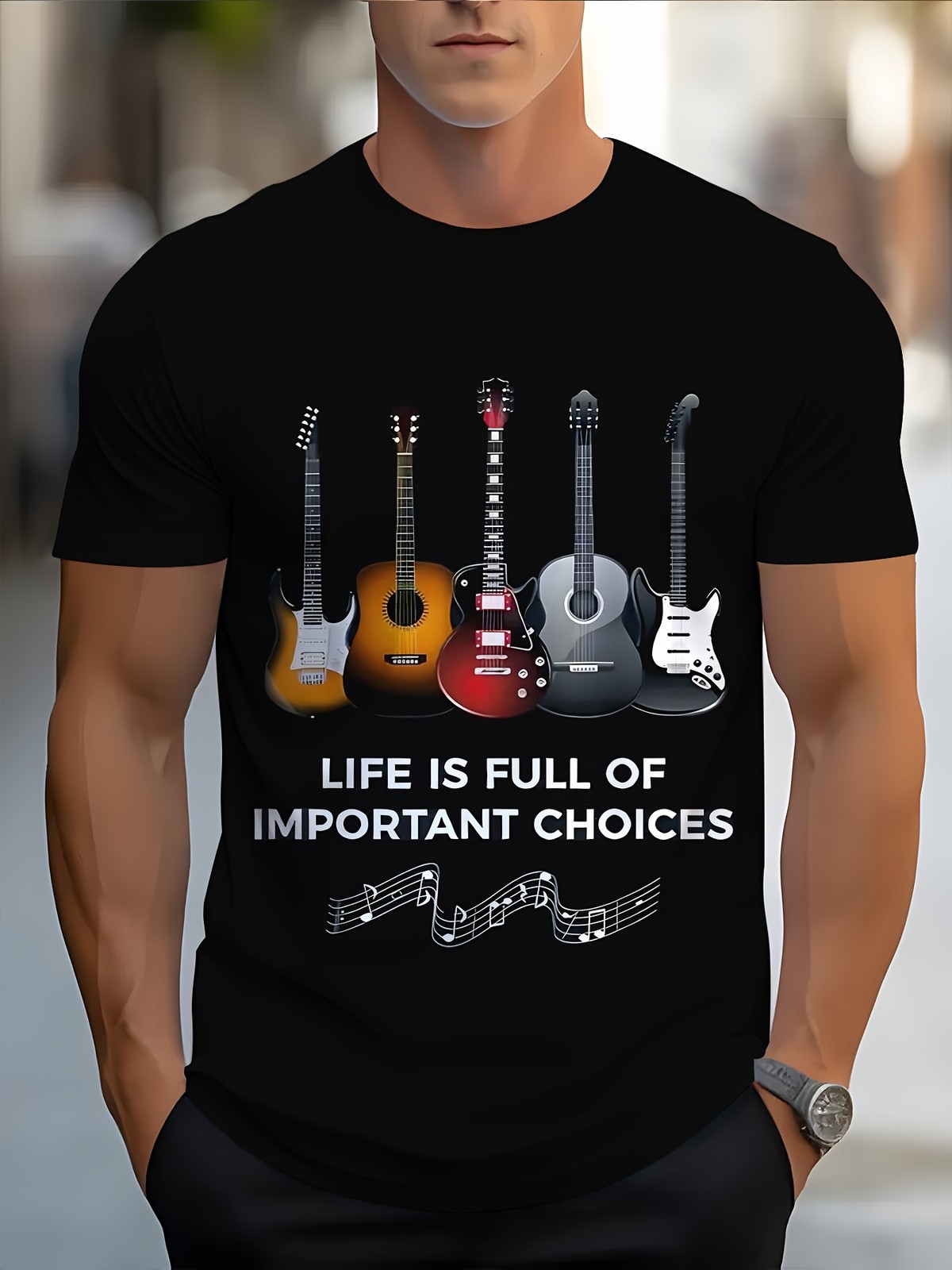 180g T-shirt Men’s Novelty Graphic T-Shirt | Polyester | Machine Washable |