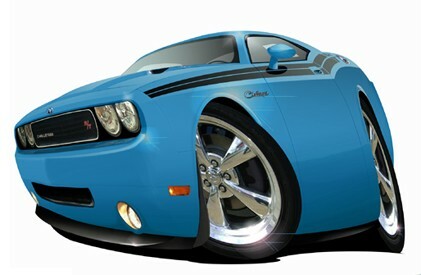 2010 R/T Muscle Car T-Shirt #6744 replica RT challenger automotive art