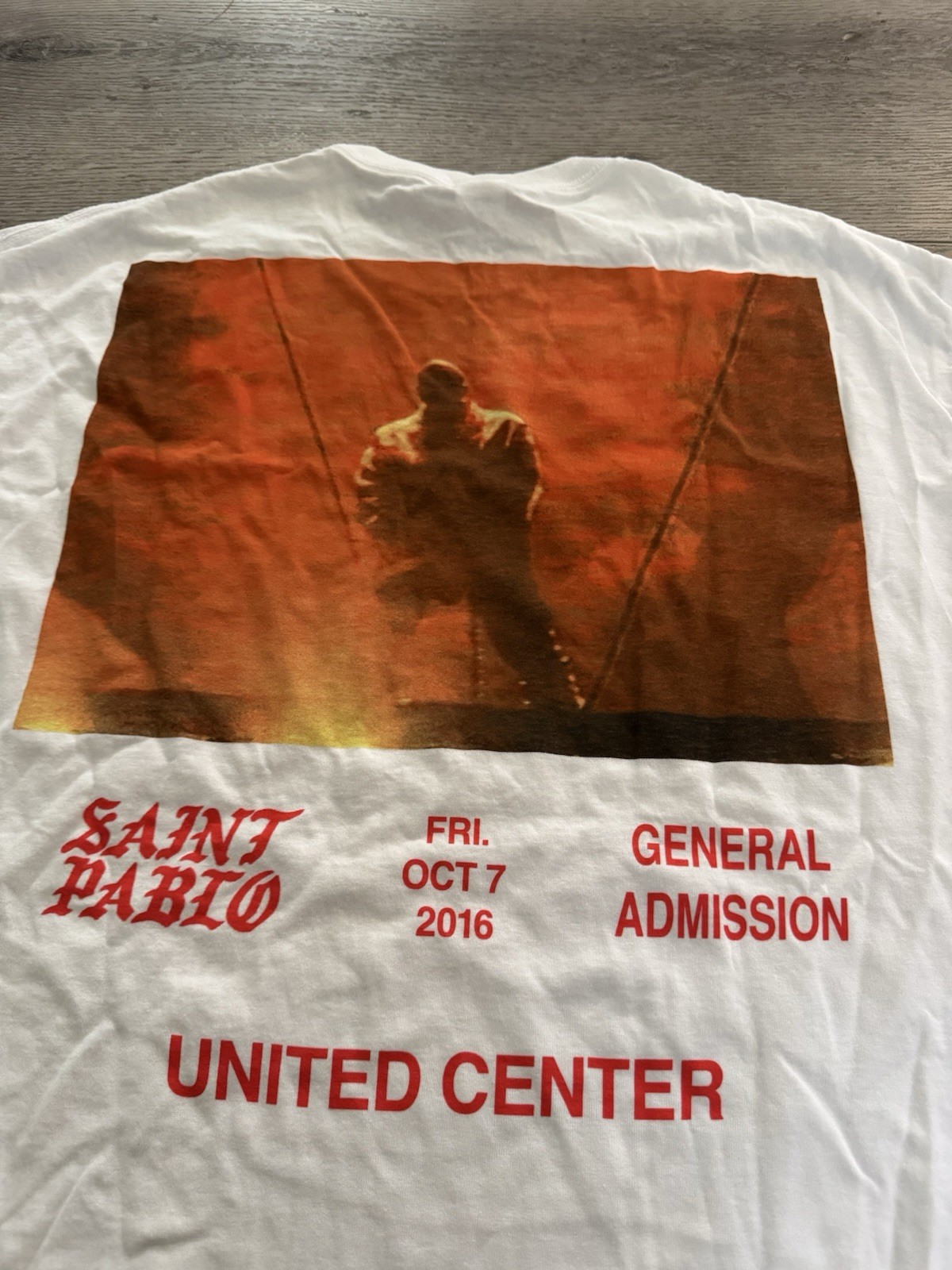 Kayne West Saint Pablo T Shirt Mens XL 2016 Tour Merch General Admission Y2K