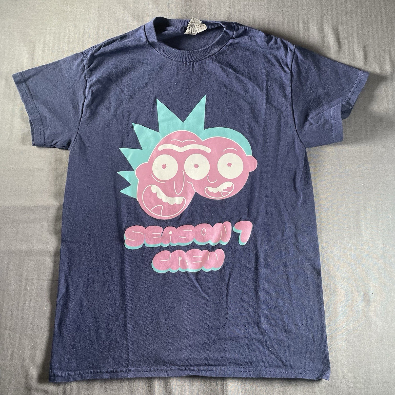 Rick And Morty Shirt Mens Small Season 7 Crew Shirt Adult Swim Team
