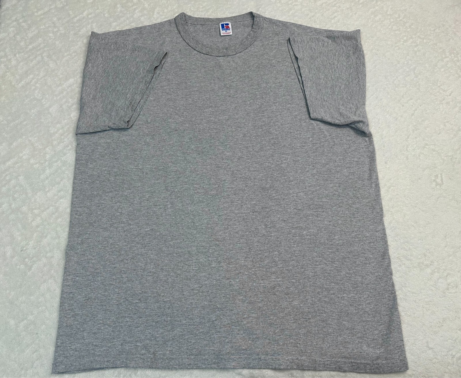 Vintage 1980s 80s 90s 1990s Russell Athletic Blank Basic Heavyweight T-Shirt, XL