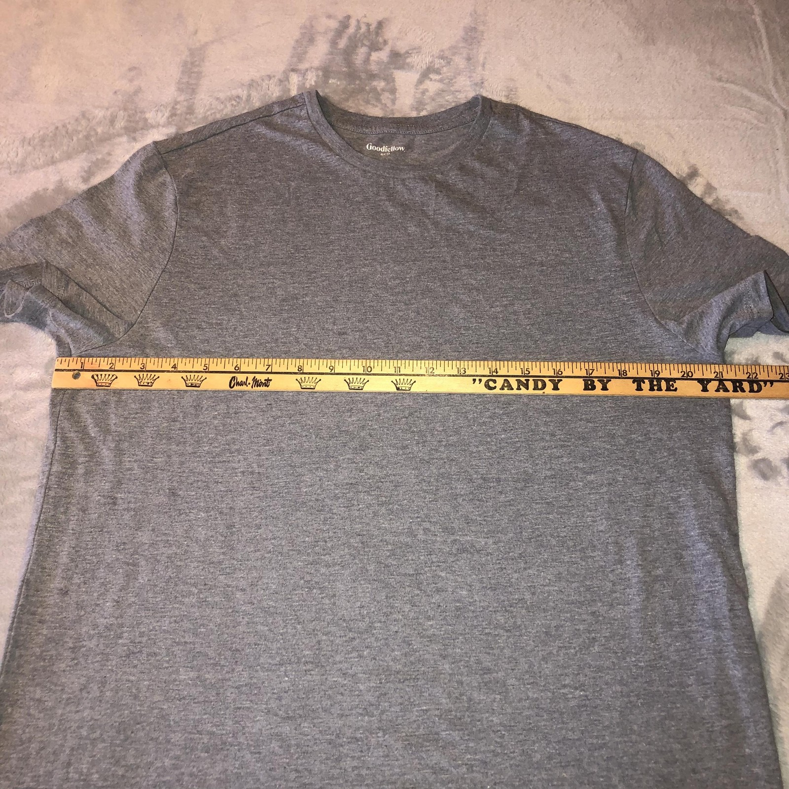Goodfellow Shirt Mens Large Gray Every Wear Tee Crewneck Soft Casual T-Shirt