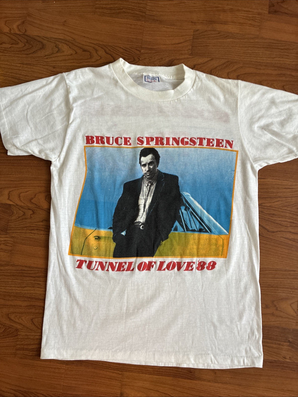 Vintage 1988 Bruce Springsteen Tunnel Of Love Rock Tour Band Shirt Men’s Size L