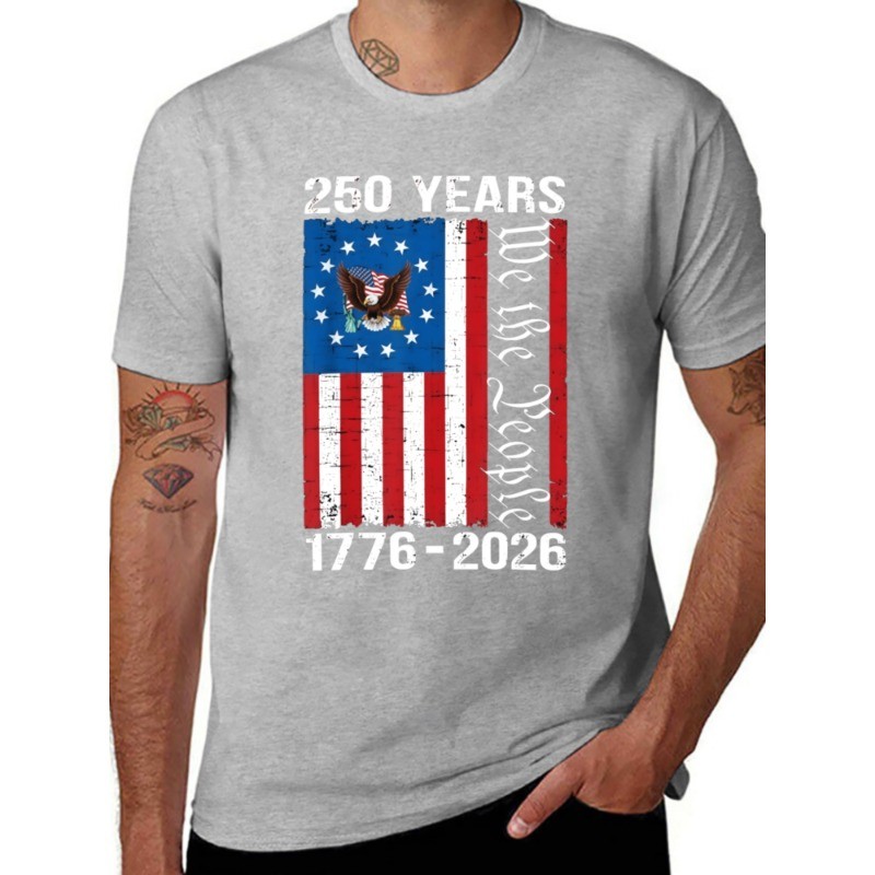 250 Years American Anniversary 250th USA US Flag 4th of July T-Shirt