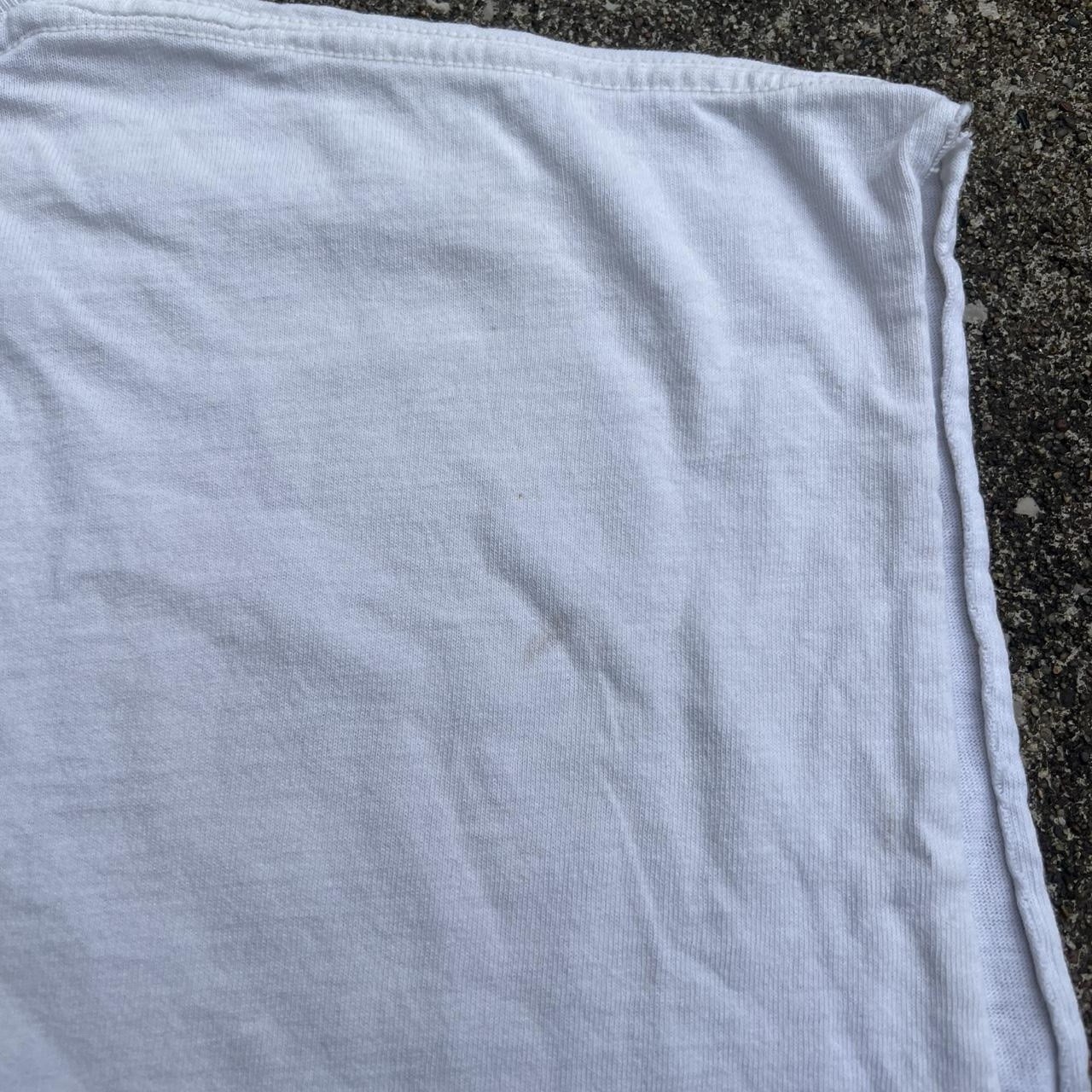 90s Dilbert Capitalism White Sleeveless Tank. Made in U.S.A L Vintage
