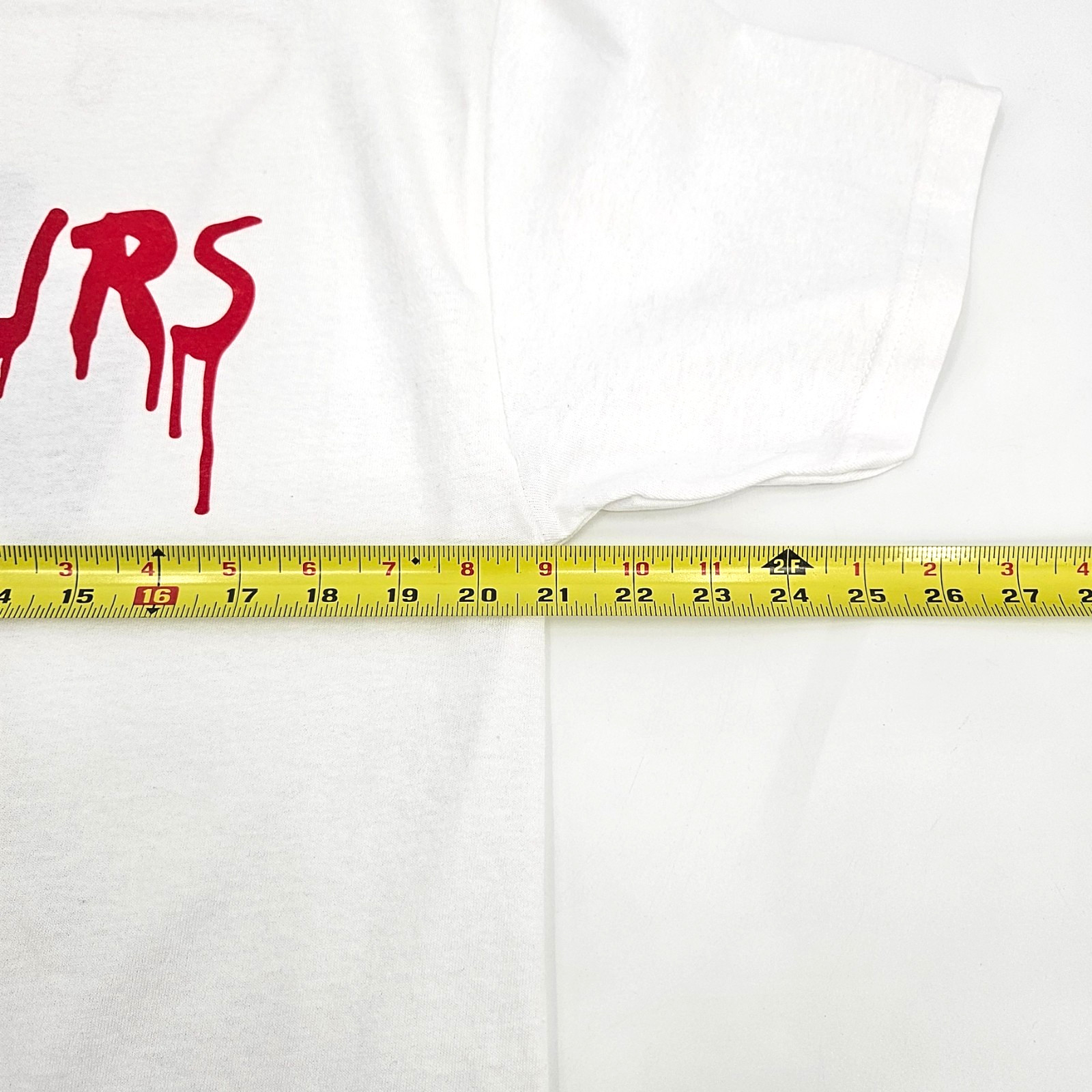 Official The Weeknd x Vlone After Hours Blood Drip T-Shirt White Tee Men’s Large