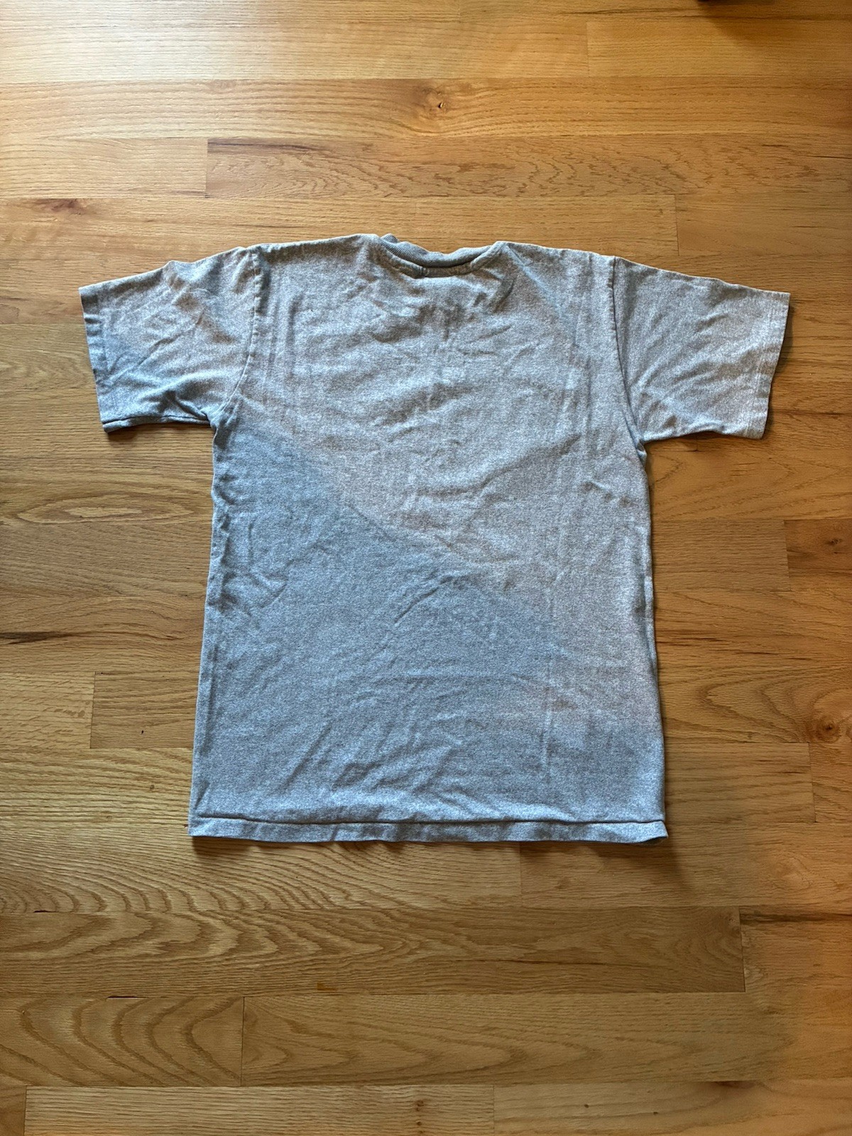 Vintage 80s Made in USA Cotton Rayon Single Stitch Navy Soccer Tee Size M