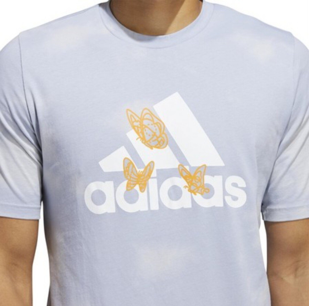 NEW Adidas Halo Silver Butterfly T-Shirt Men’s Size XL