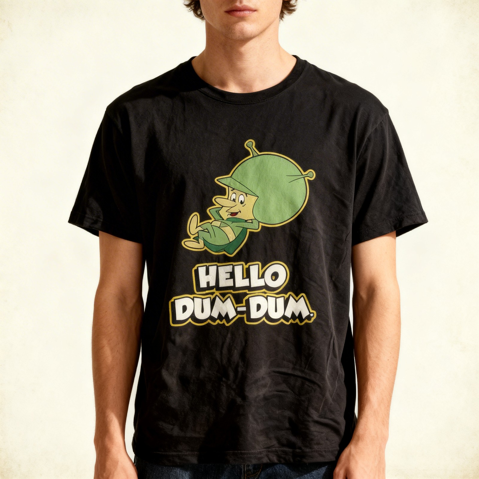 The Great Gazoo Hello Dum Dum Men’s Black Size S-5XL