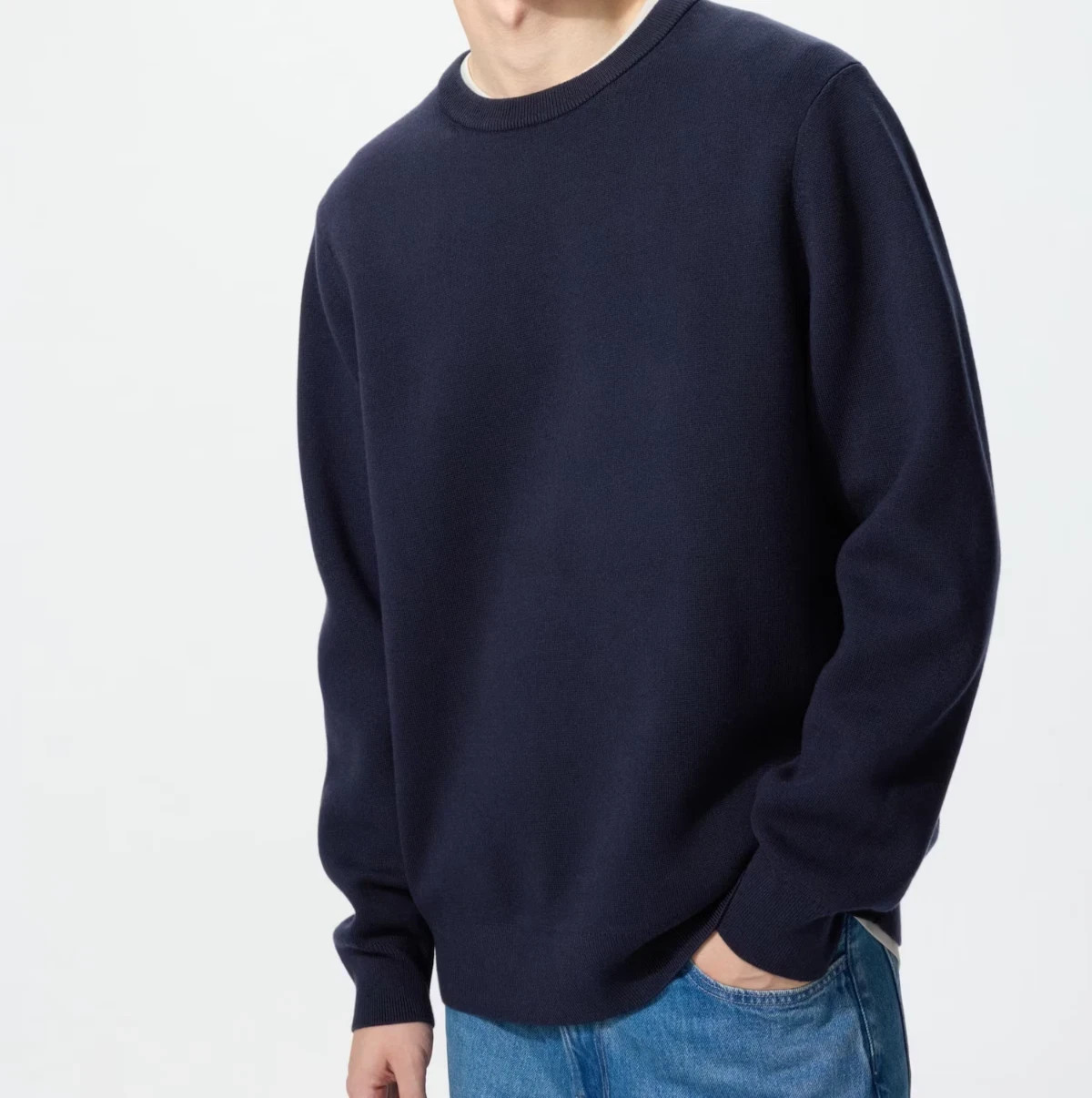 UNISEX Wear UNIQLO Machine-Washable Milano Ribbed Sweater Stretchy Knit
