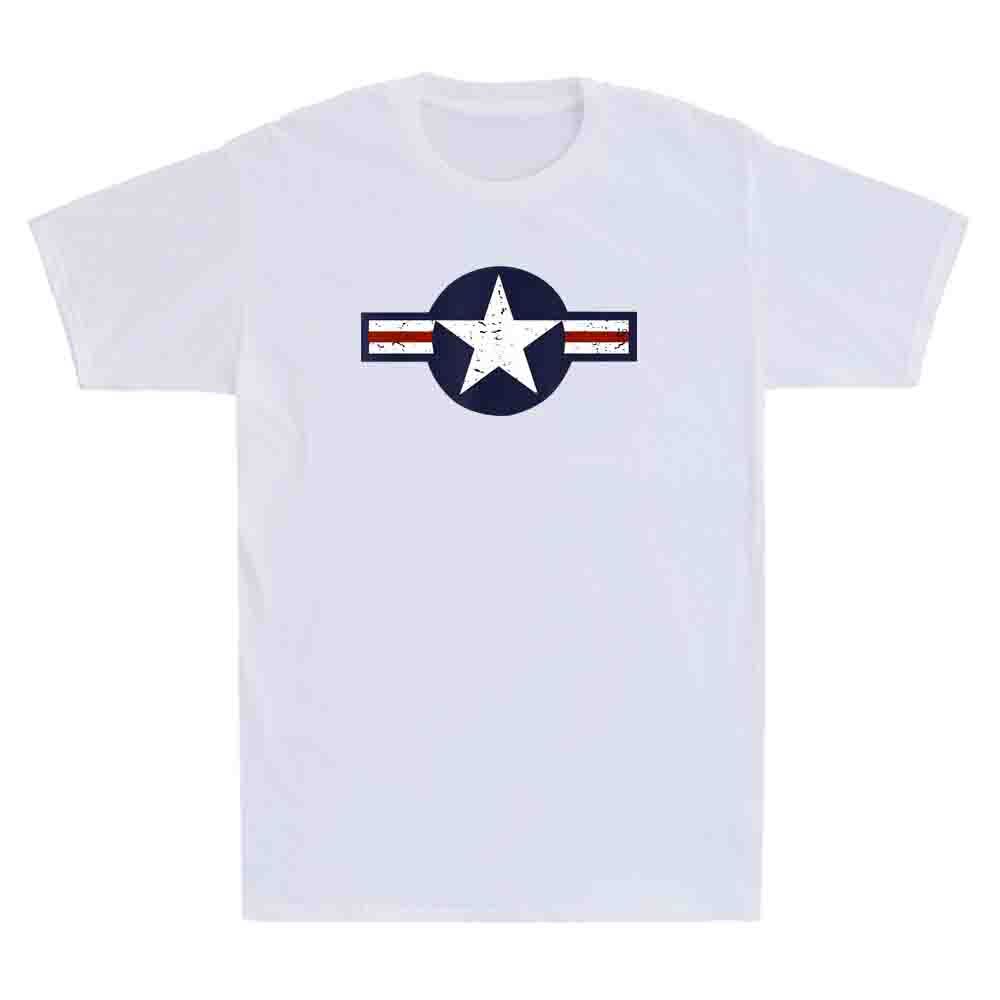 Air Force Roundel US Air Force Army Veteran Military Patriot Retro Men’s T-Shirt