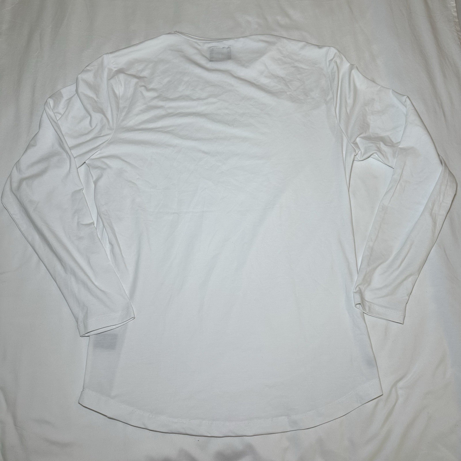 Cuts Mens Long Sleeve Shirt Lot Of 2 Curve-Hem PYCA Pro Size Large White Mauve