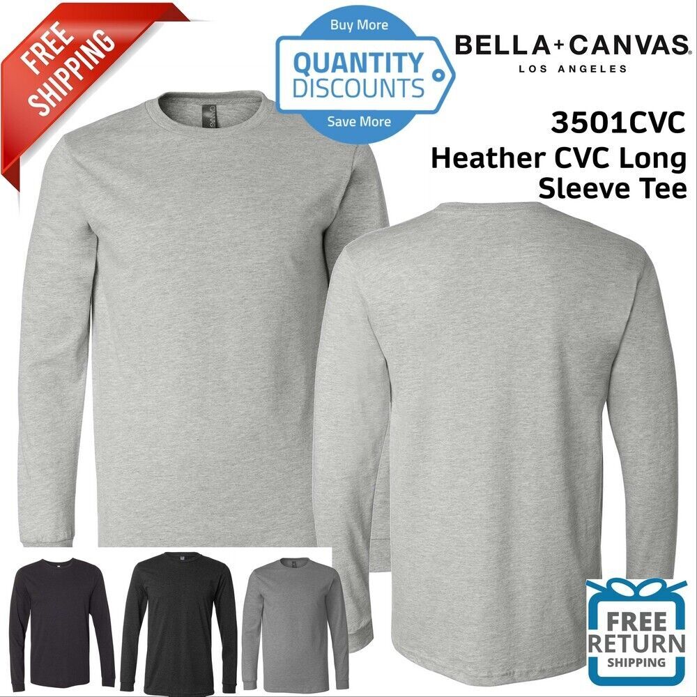 Bella + Canvas 3501CVC Unisex Jersey Long Sleeve T Shirt