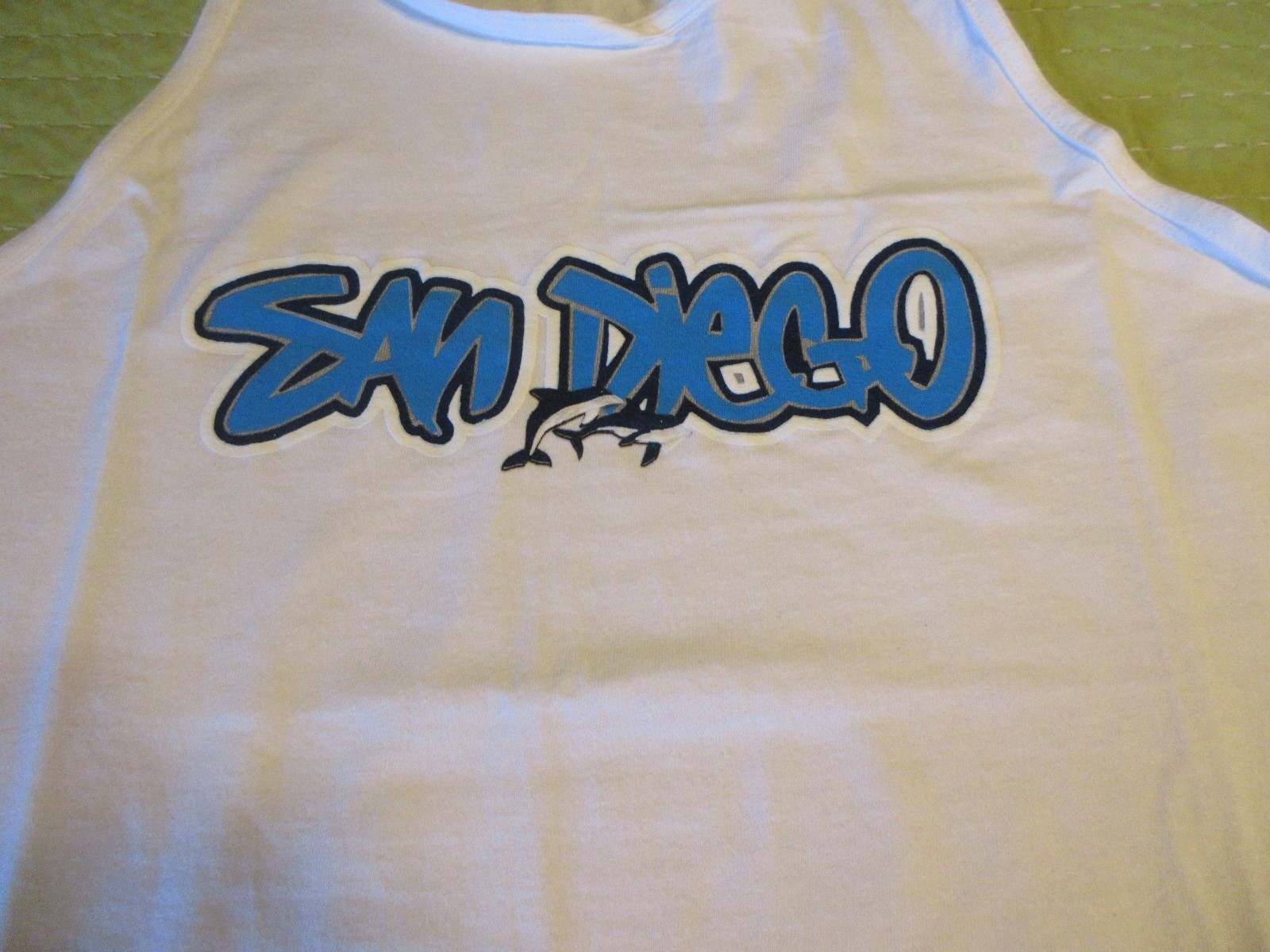 New Vintage Alstyle Apparel Activewear Tank Top Mens Large San Diego Graphic
