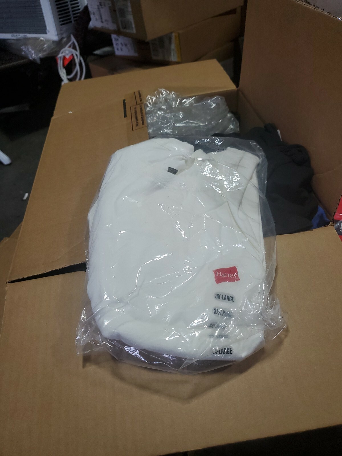Hanes Basic T-Shirt Cotton Comfort Soft white heavyweight 3xl