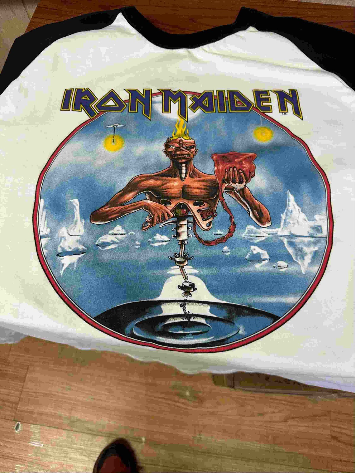 Iron Maiden European Tour 1988 Seventh Son of a Seventh Son Raglan S to 3XL