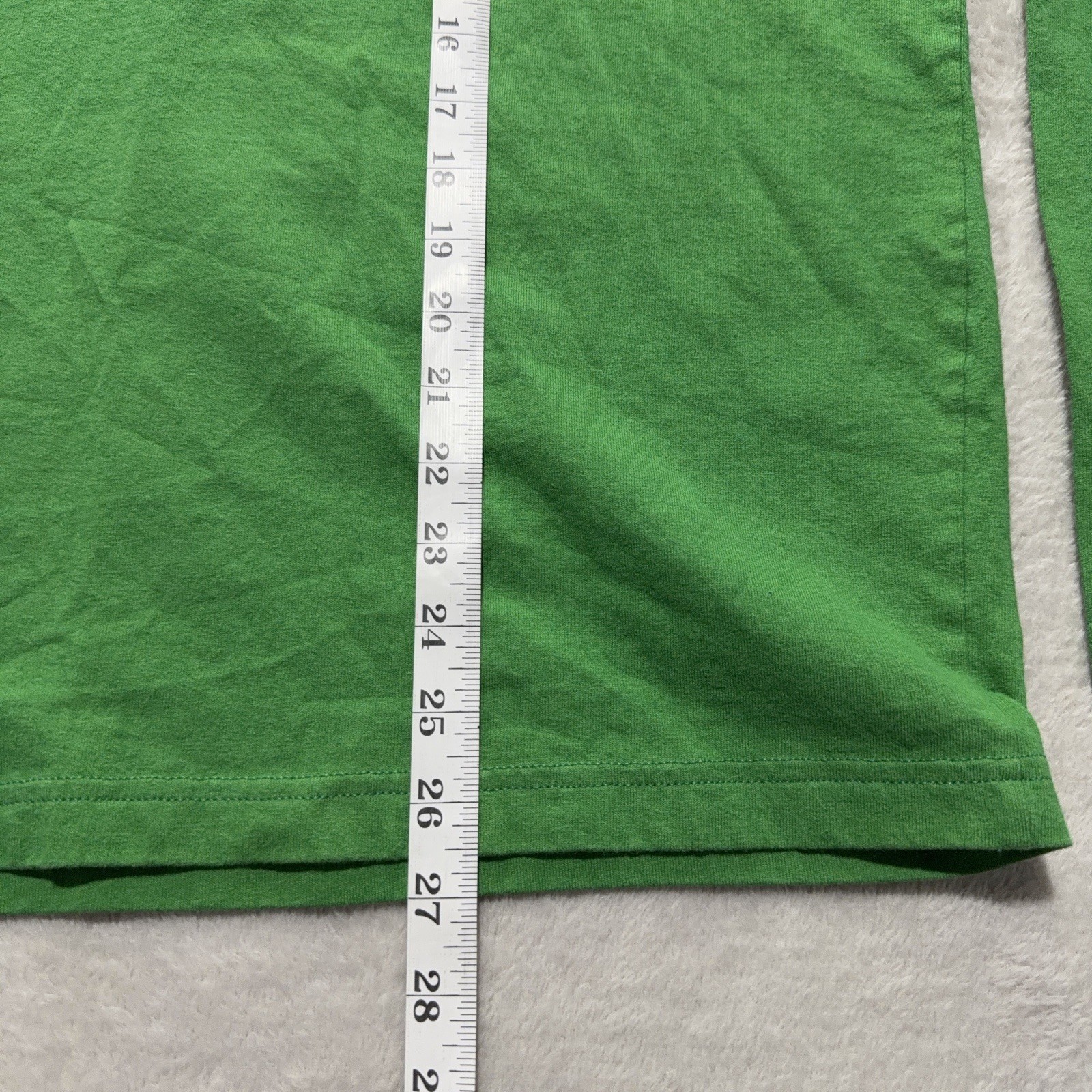 Apple Employee Long Sleeve T-Shirt Men L Green 100% Recycled Cotton Apple Logo