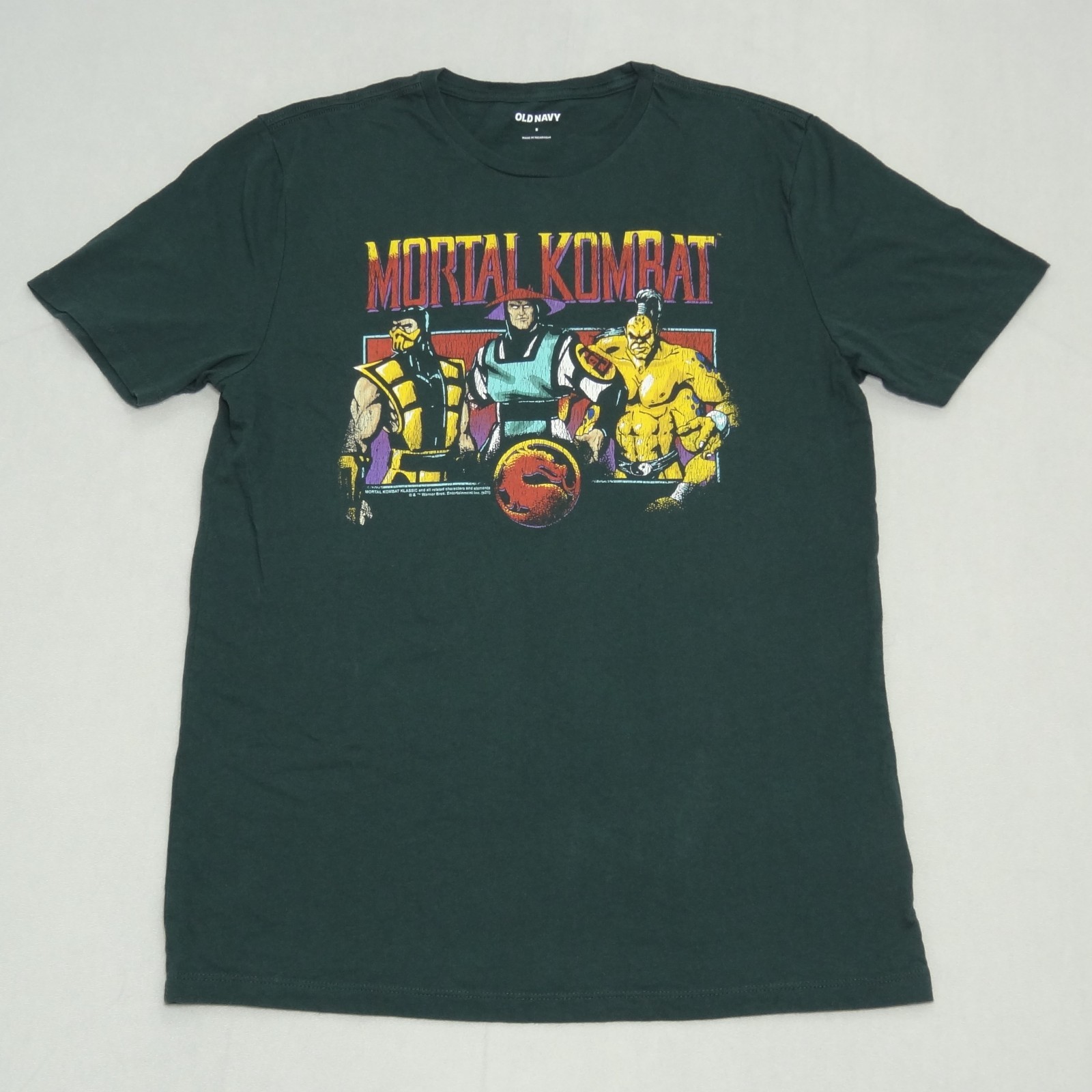 Old Navy Mortal Kombat Klassic Graphic T Lost In The Woods Green Men’s Unisex S