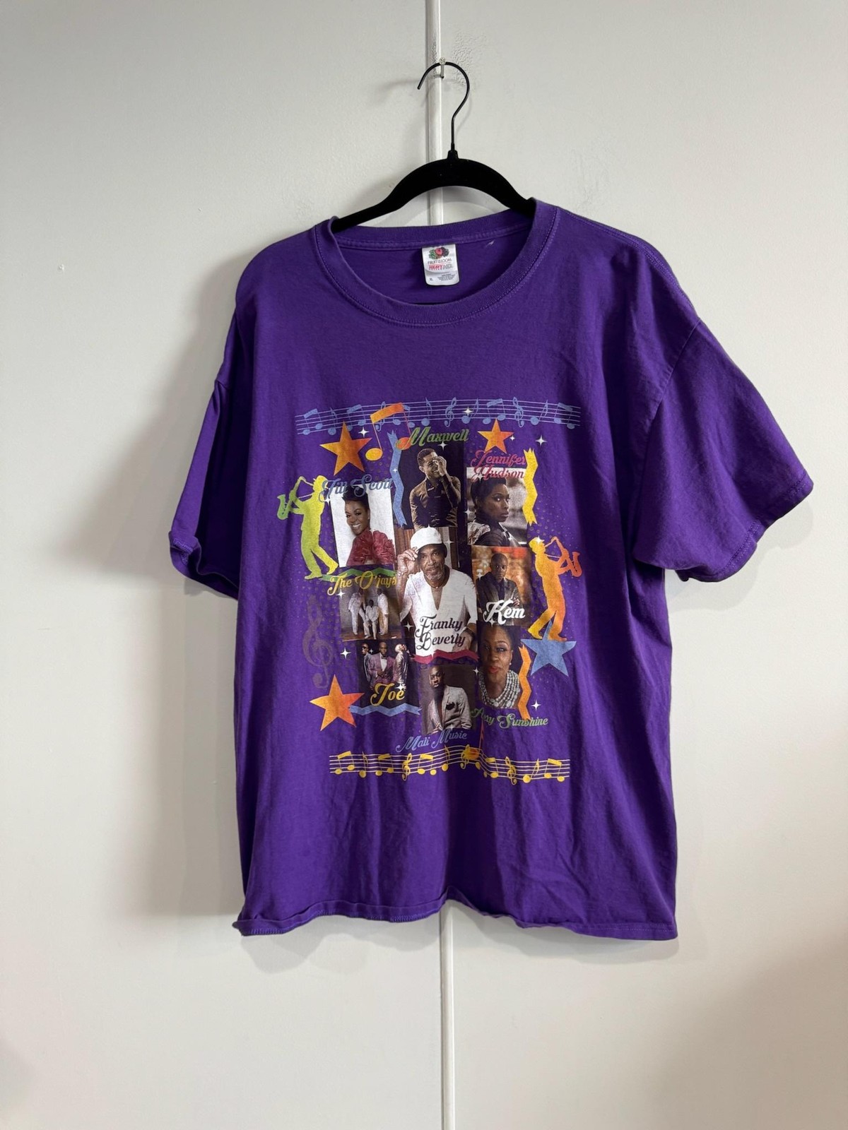 2015 Cincinnati Music Festival Shirt Mens Large Purple Fruit Of The Loom Tee
