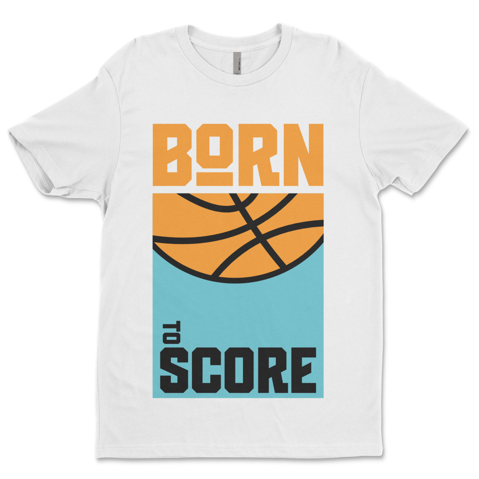 Custom T-Shirt, Born To Score Dtf Print On Next Level T-Shirt unisex Soft Cotton