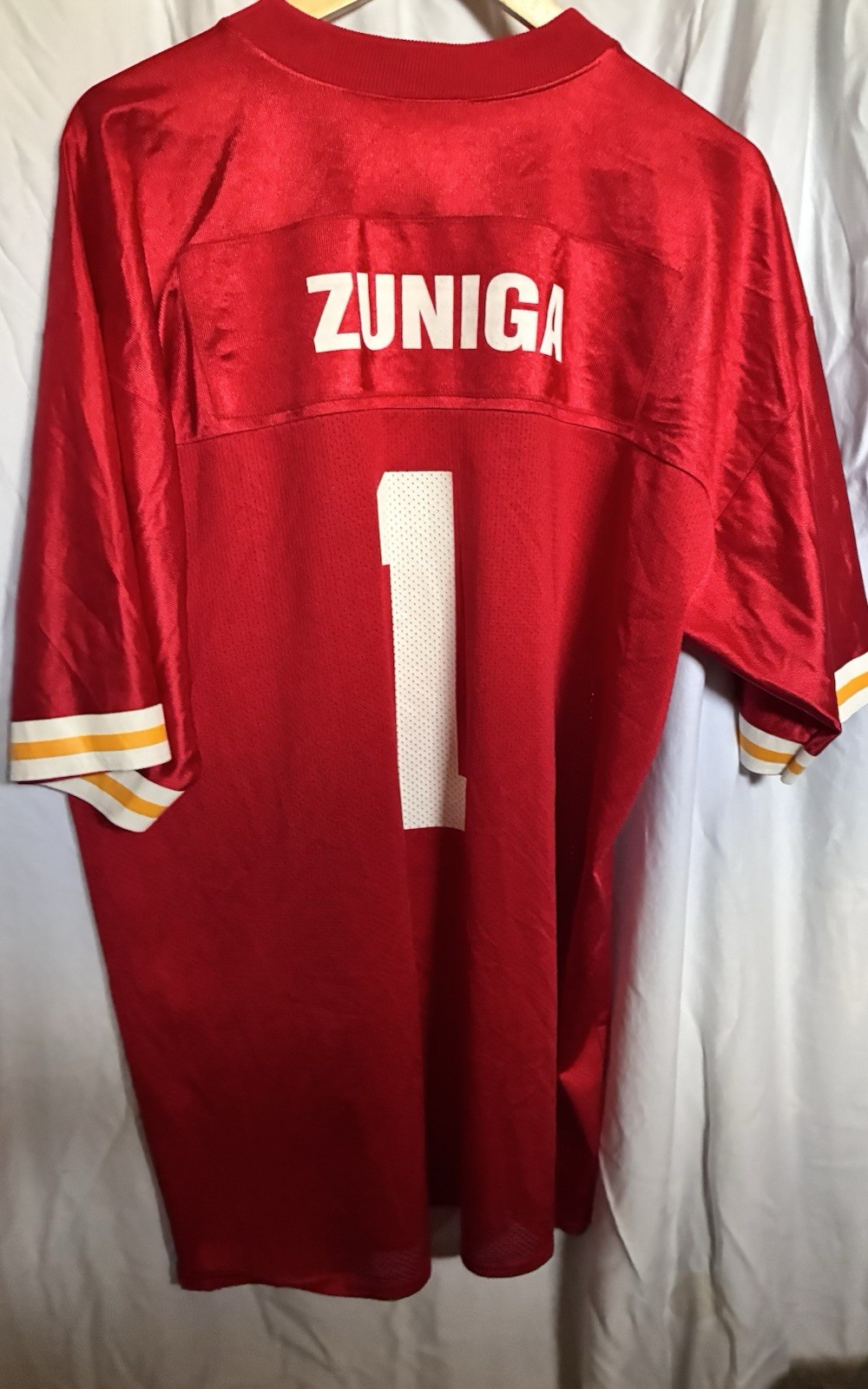 Reebok Zuniga #1 Jersey NFL Authentic Item Replica Men’s XL Red NWOT