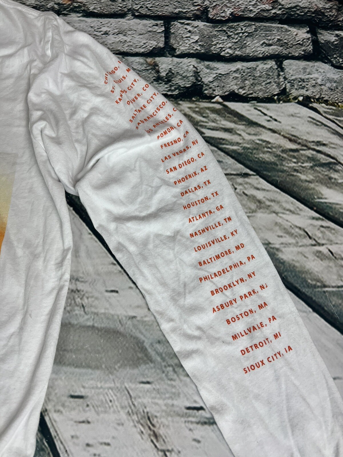 New Politics White Long Sleeve Tour Shirt Sz M