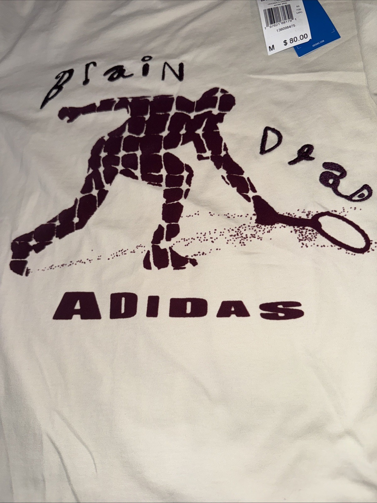 Adidas X Brain Dead T Shirt Wonder White Men’s Sz Medium NWT