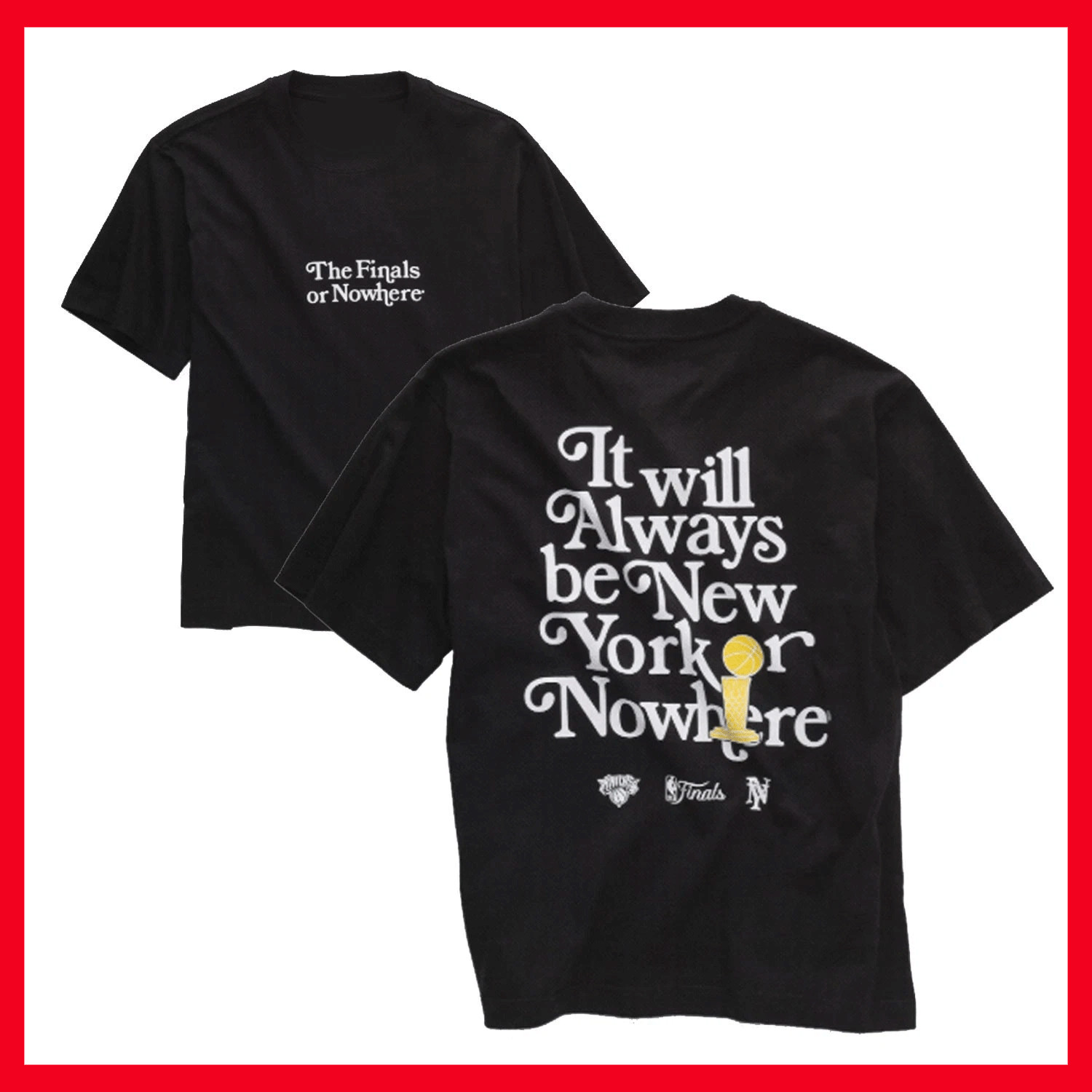 NEW!!! NY Knick$ New York Or Nowhere Graphics 2026 Finals Game T-shirt Gildan