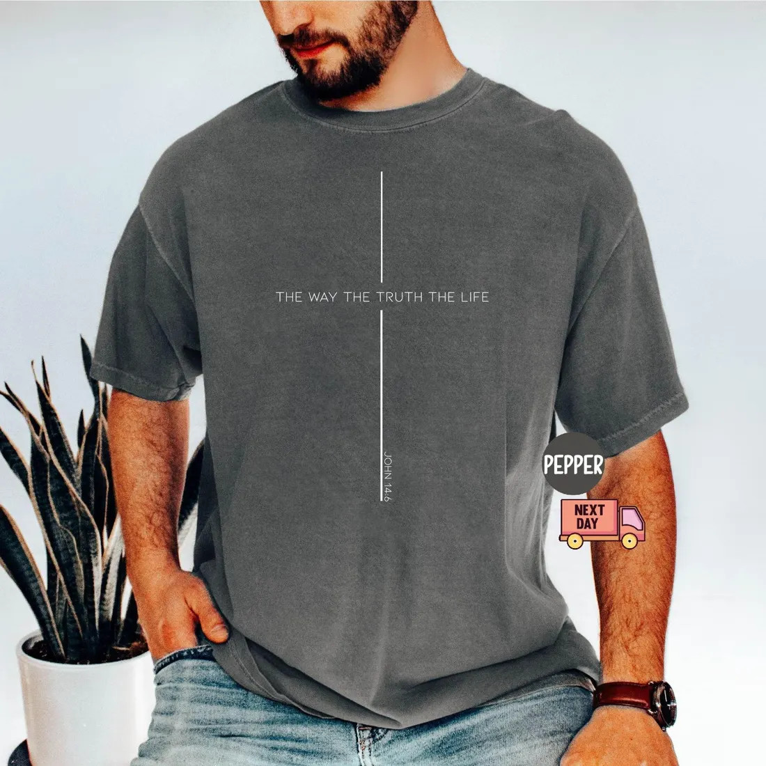 Comfort Colors John 14 6 Shirt, Yeshua Shirt,Jesus is King Merch,The Way