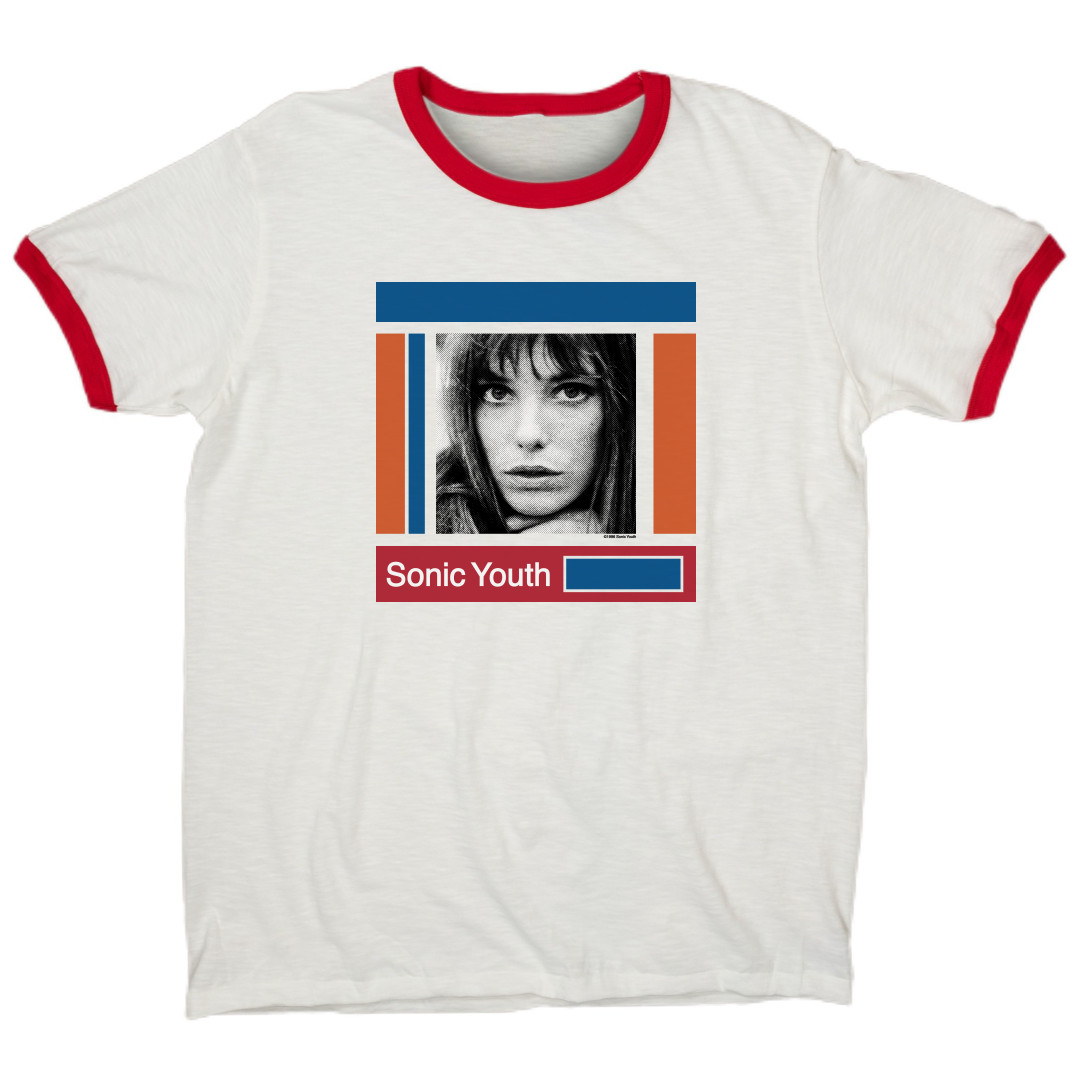 Sonic Youth Jane Birkin Rare Shirt Modern Reprint Ringer Punk Grunge Shirt S-3XL