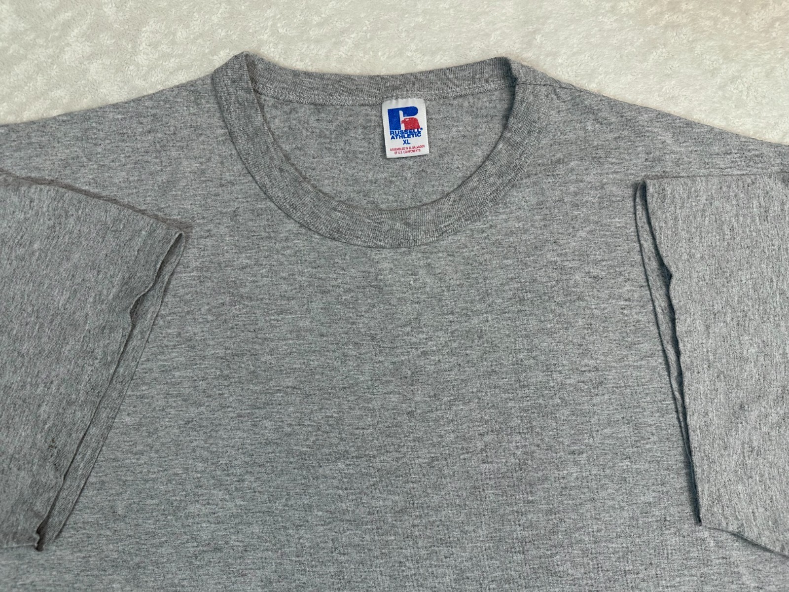 Vintage 1980s 80s 90s 1990s Russell Athletic Blank Basic Heavyweight T-Shirt, XL