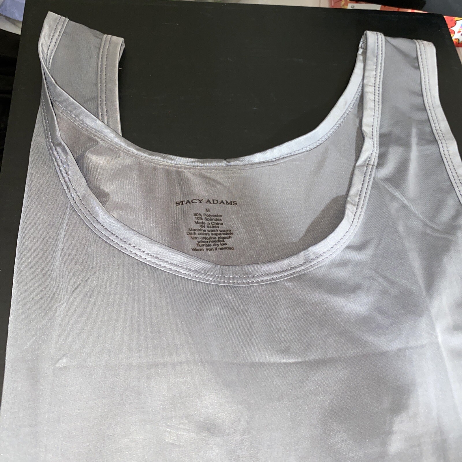 Stacy Adams Tank Tops, A Shirt,90% Polyester 10% Spandex ,machine Washable,New!!