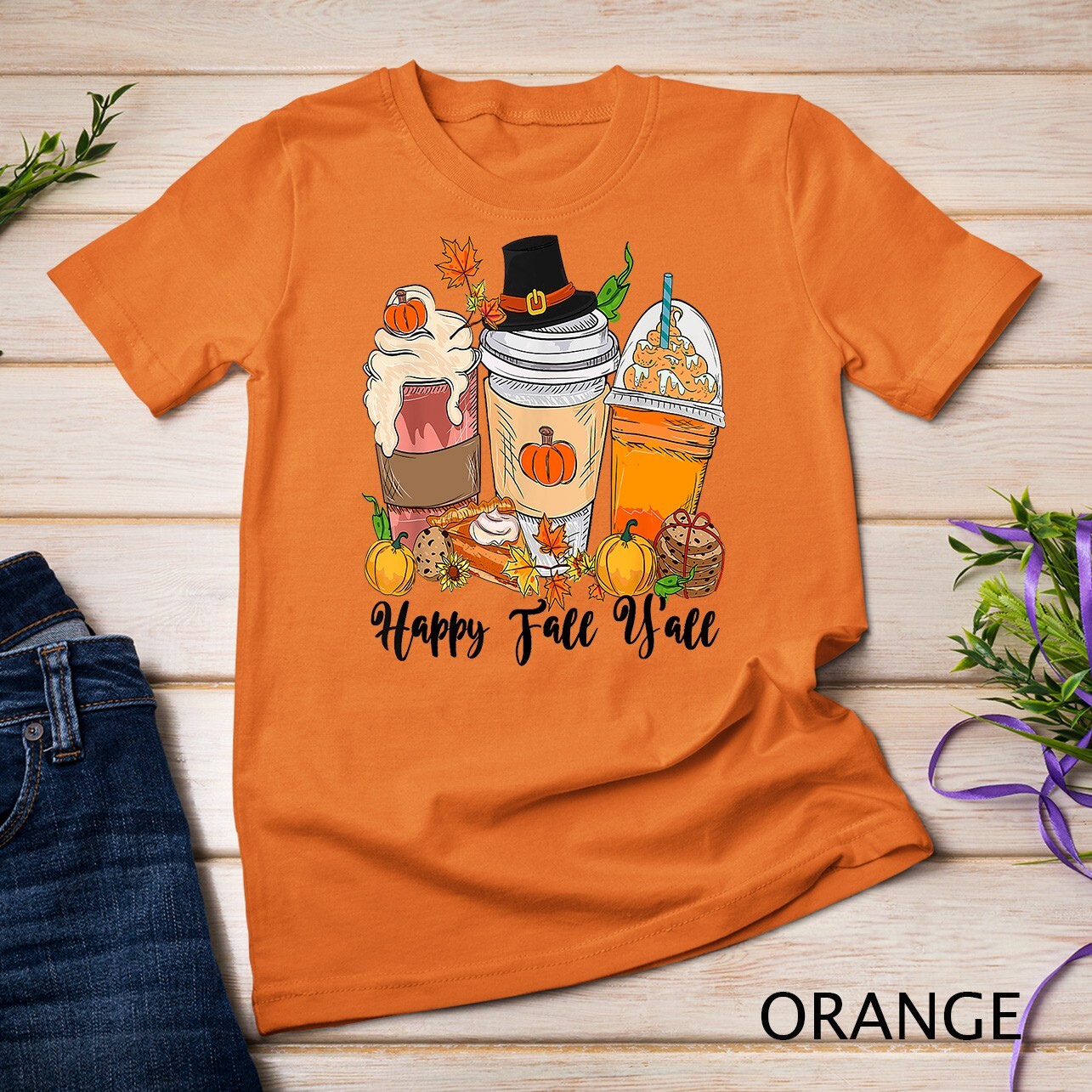 Happy Fall Y’all Pumpkin Truck Autumn Thanksgiving Unisex T-shirt