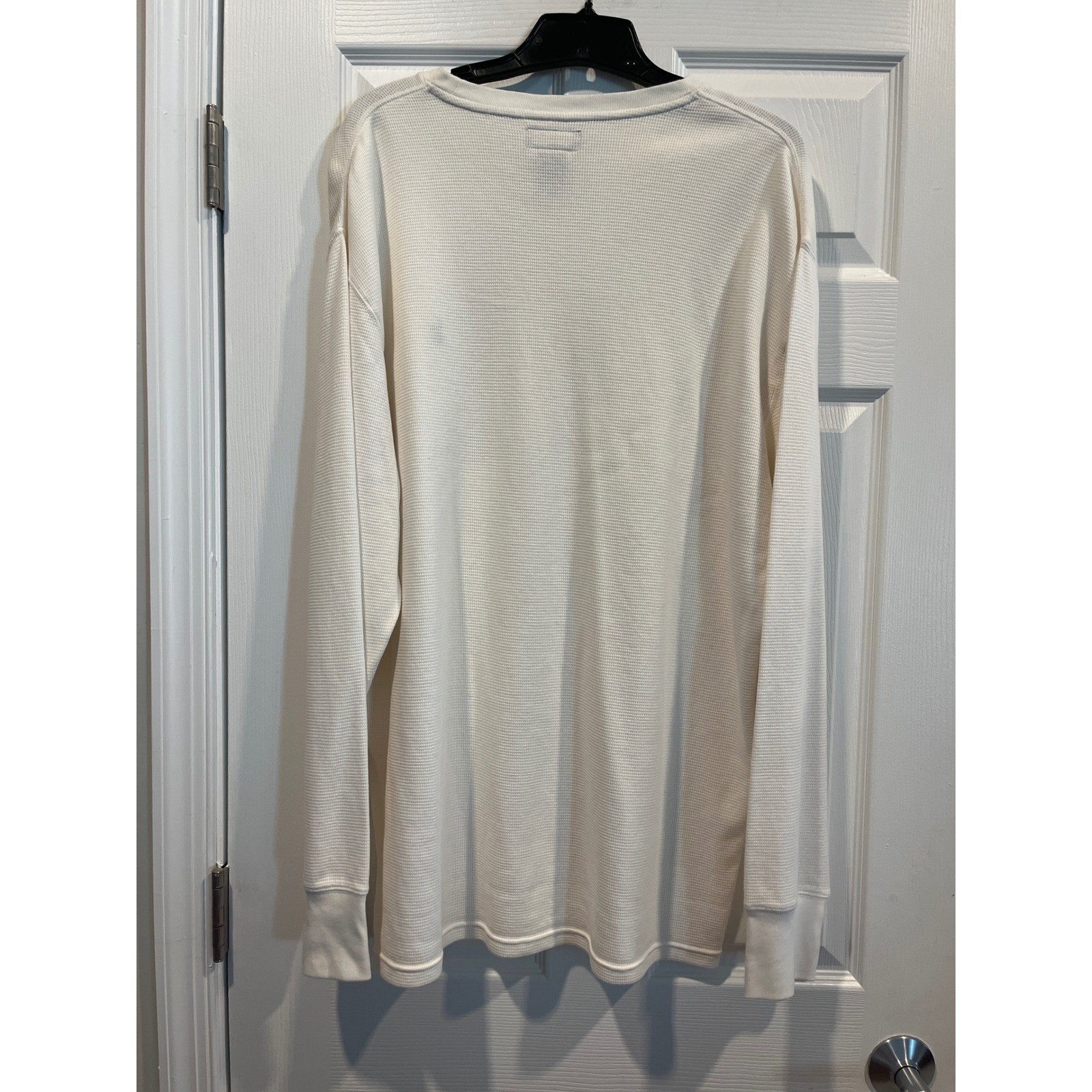 Polo Ralph Lauren Mens 2XLT White Waffle Knit Thermal Long Sleeve Shirt Tall
