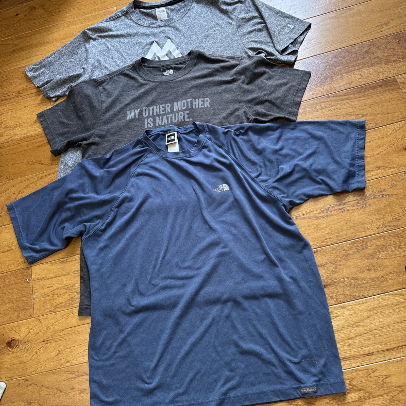 LOT 3 THE NORTH FACE MENS T SHIRTS MULTICOLORS L LARGE EUC