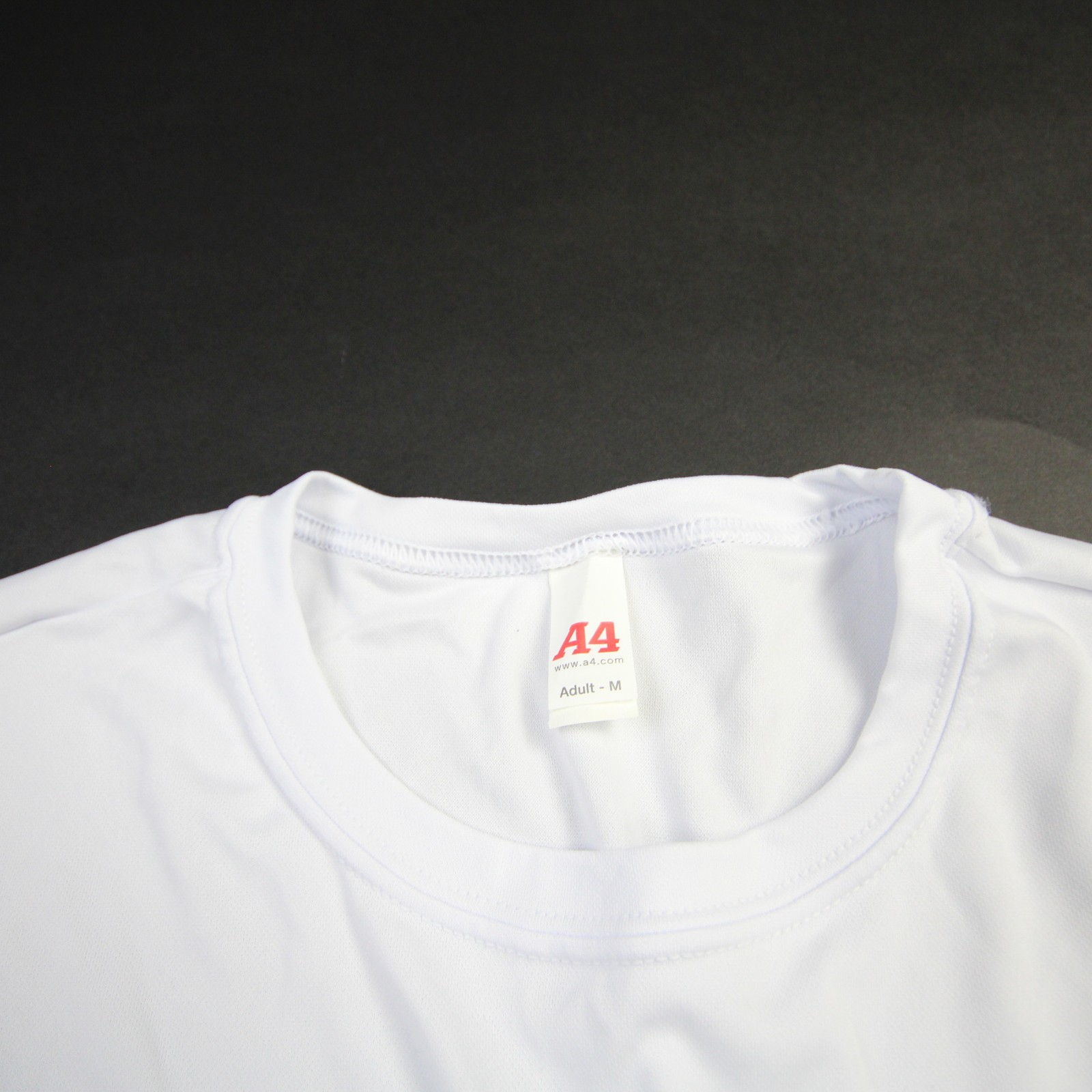 A4 Short Sleeve Shirt Men’s White Used 3XL